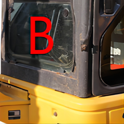 PC55MR Front Down Komatsu Excavator Glass-de Vervanging maakte 5MM Glas aan