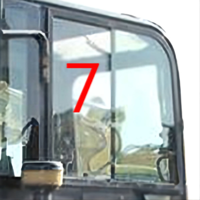 Van het Graafwerktuigwindow replacement right van PUNTkomatsu PC55MR de Zijpositie No.7