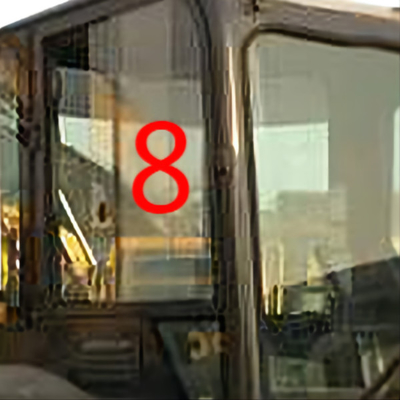 Van het Graafwerktuigwindow replacement right van PUNTkomatsu PC55MR de Zijpositie No.8