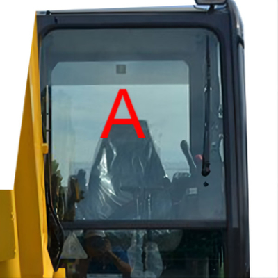 Pc56-7 de Cabineglas Aangemaakt Windscherm Front Glass 5MM van graafwerktuigkomatsu dik