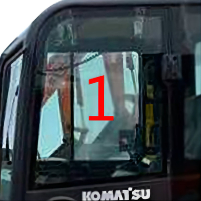 Pc56-7 van het de Cabineglas van PC56 KOMATSU van de de Linkerkantpositie NO.1 Groot Glas 5mm dik