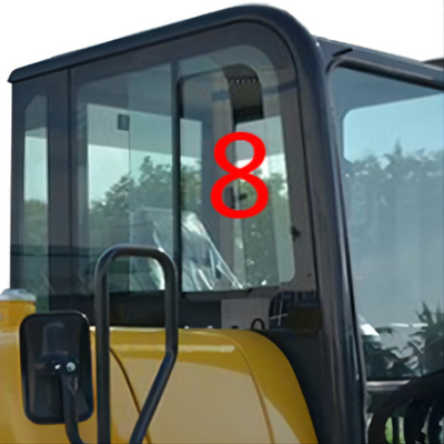 Pc56-7 van het Graafwerktuigwindow replacement right van PC56 KOMATSU de Zijpositie No.8