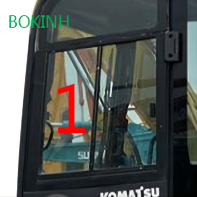 Pc60-8 pc70-8 KOMATSU van de de Linkerkantpositie van het Cabineglas de Helling NO.1 5mm dik