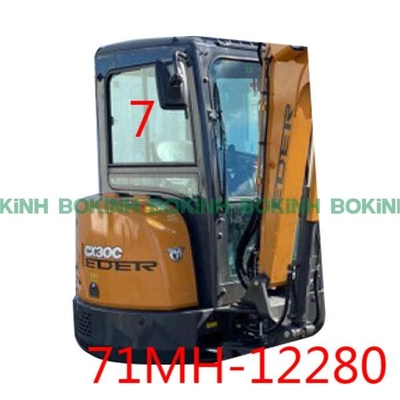71MH-12280 HYUNDAI-Zij de Positieno.7 Aangemaakt Glas van Graafwerktuigwindow replacement right
