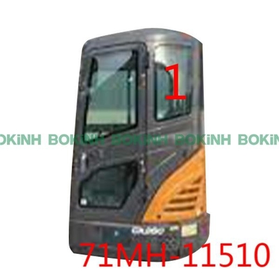 71MH-11510 Aangemaakte de Linkerkant Hogere Positie NO.1 van HYUNDAI Front Glass Excavator Cab Window